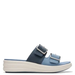 Sale Clarks Women's , Drift Buckle Sandal Denim Combi