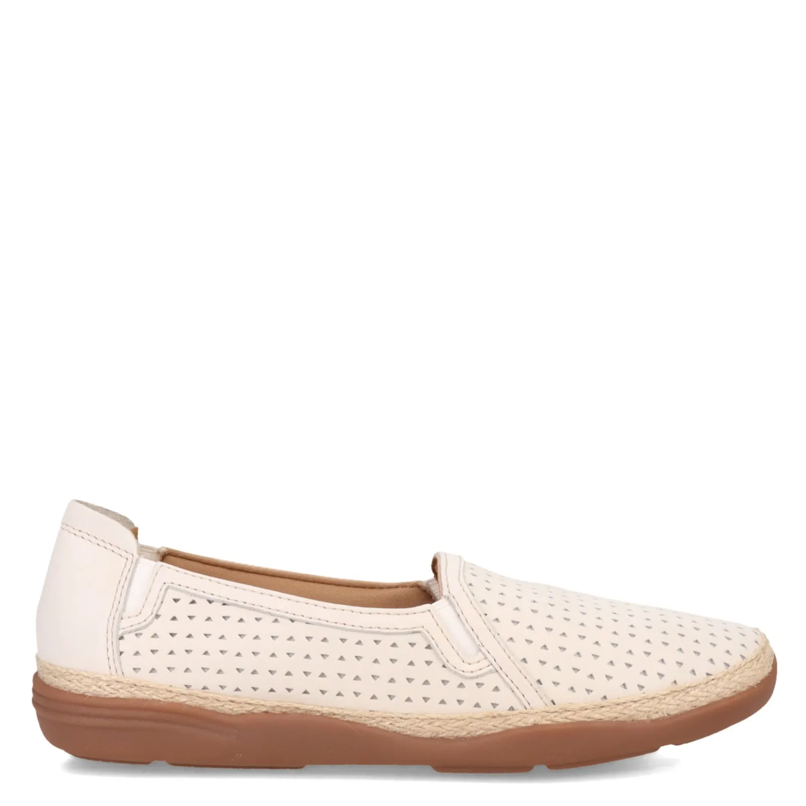 New Clarks Women's , Elaina Ruby Slip-On White