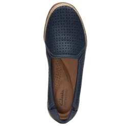 New Clarks Women's , Elaina Ruby Slip-On Navy