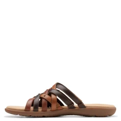 Outlet Clarks Women's , Elizabelle Rio Sandal Brown Mix