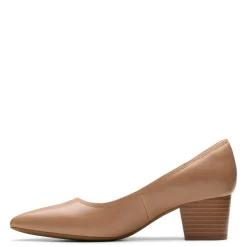 New Clarks Women's , Ellanie Hope Pump Warm Beige Lea