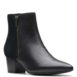 Hot Clarks Women's , Ellanie Vibe Boot Black Leather
