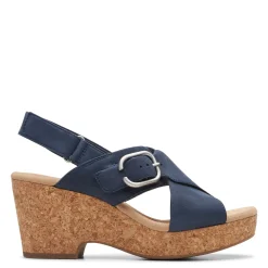 Discount Clarks Women's , Giselle Dove Sandal Navy