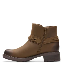 Clearance Clarks Women's , Hearth Kaylie Boot Mushroom Oily