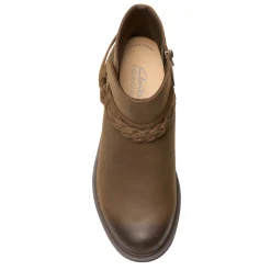 Clearance Clarks Women's , Hearth Kaylie Boot Mushroom Oily