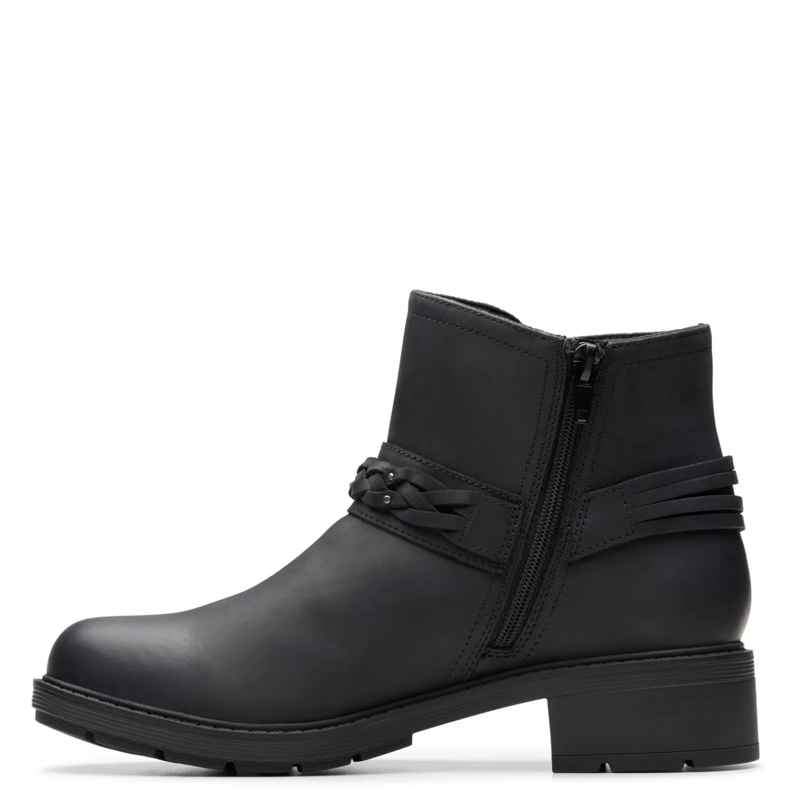 Clearance Clarks Women's , Hearth Kaylie Boot Black Oily