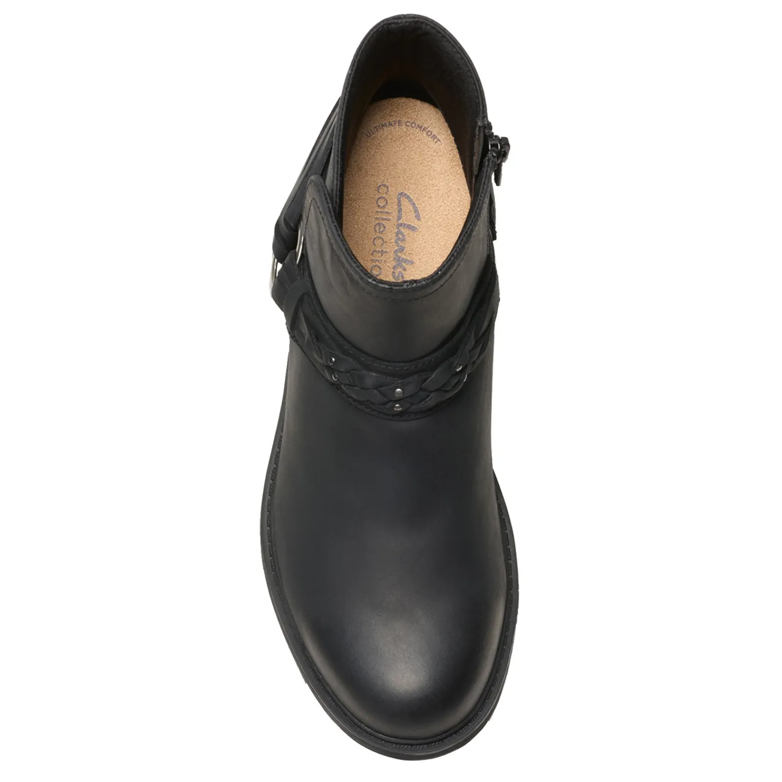 Clearance Clarks Women's , Hearth Kaylie Boot Black Oily