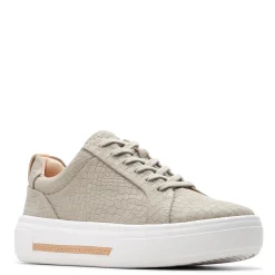 Outlet Clarks Women's , Hollyhock Walk Sneaker Stone Interest Leather