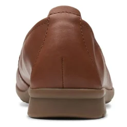 Clearance Clarks Women's , Jenette Ease Flat Tan Solid