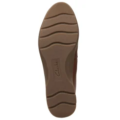 Clearance Clarks Women's , Jenette Ease Flat Tan Solid