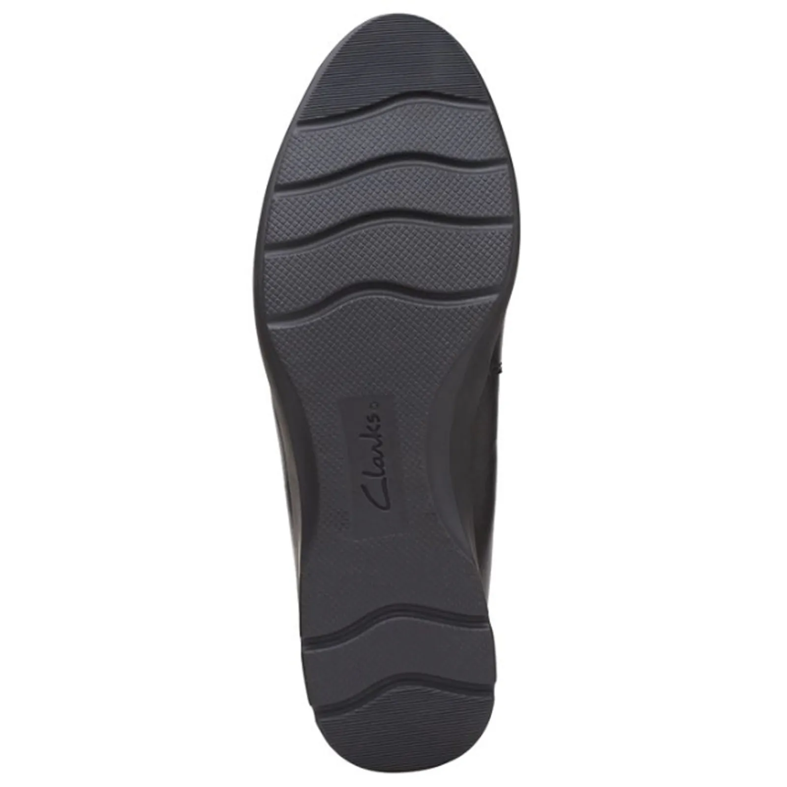 Outlet Clarks Women's , Jenette Ease Flat Black Solid