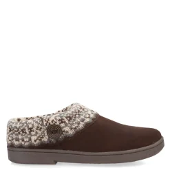 Clarks Women's , Knit Collar Slipper Brown