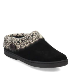 New Clarks Women's , Knit Collar Slipper Black