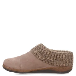 Clearance Clarks Women's , Knit Collar Slipper Clog Taupe