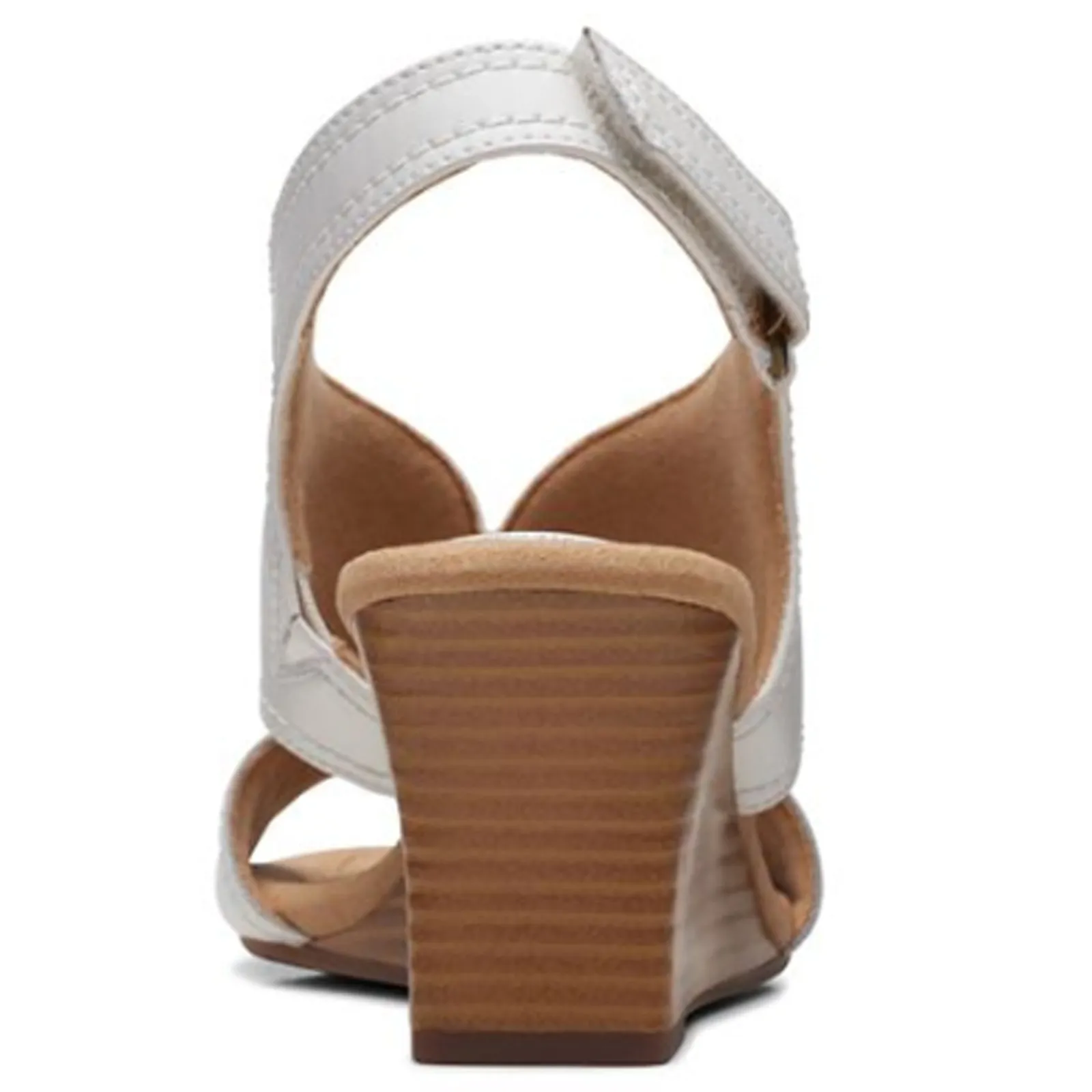 Outlet Clarks Women's , Kyarra Aster Sandal White