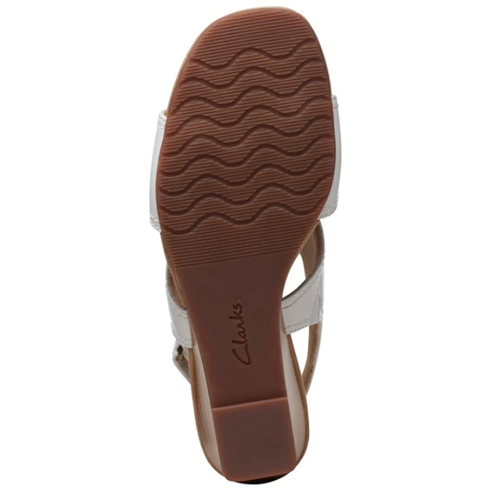 Outlet Clarks Women's , Kyarra Aster Sandal White
