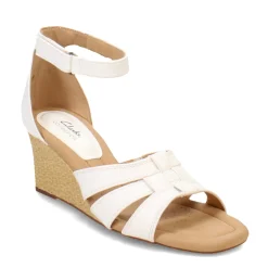 Hot Clarks Women's , Kyarra Joy Sandal White