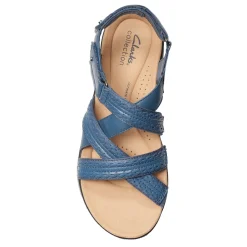 Sale Clarks Women's , Laurieann Rena Sandal Blue Combi