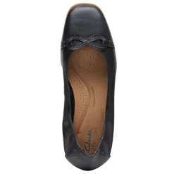 Outlet Clarks Women's , Lyrical Rhyme Flat Black