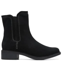 Clearance Clarks Women's , Maye Zip Boot Black Suede