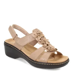 Discount Clarks Women's , Merliah Sheryl Sandal Taupe Metallic