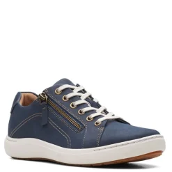 Online Clarks Women's , Nalle Lace Sneaker Navy Nubuck