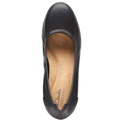 Discount Clarks Women's , Nelley Pearl Pump Black Leather