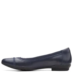 Clarks Women's , Sara Bay Flat Navy