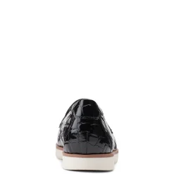 Clarks Women's , Serena Terri Slip-On Black Croco Print