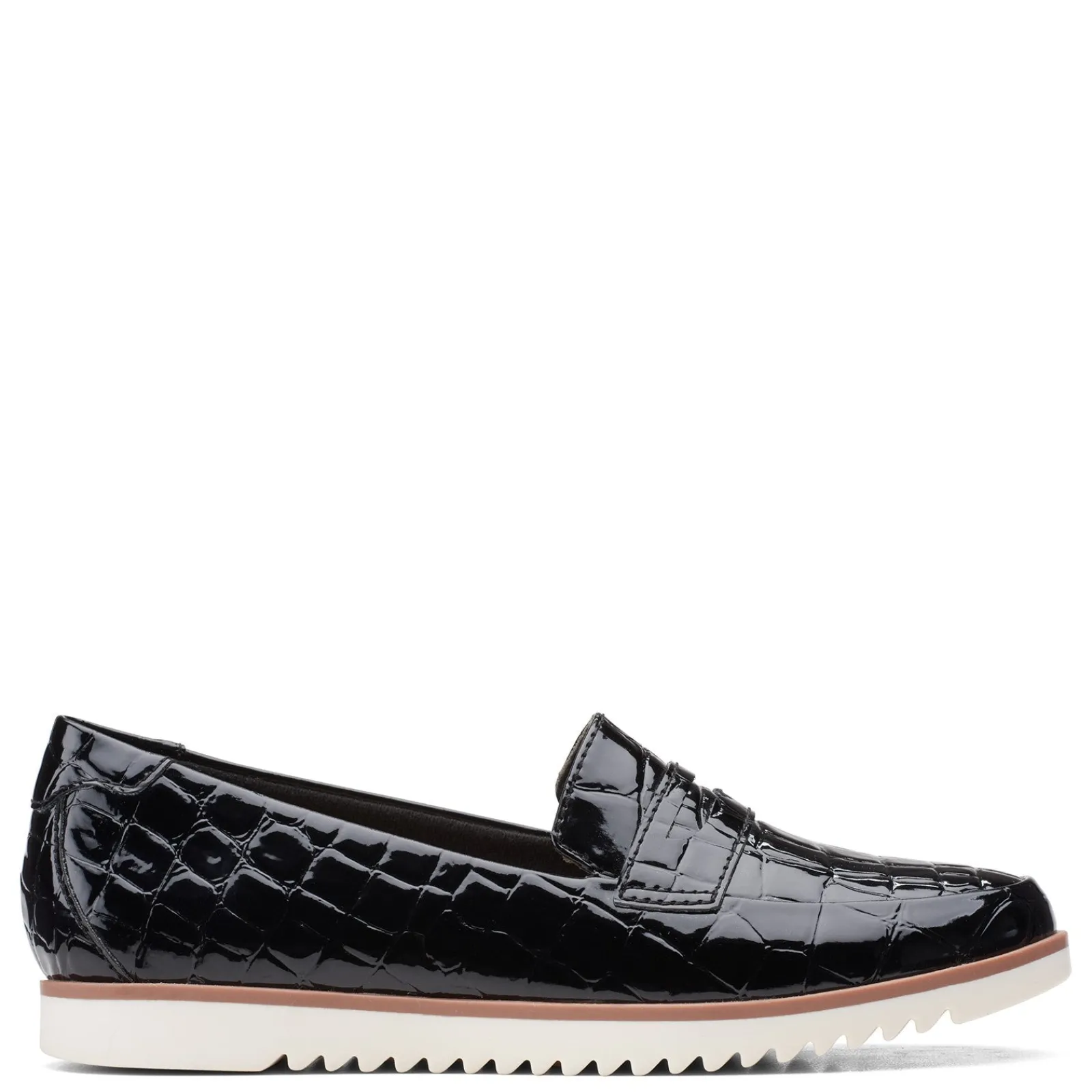 Sale Clarks Women's , Serena Terri Slip-On Black Croco Print