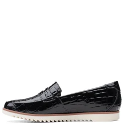 Sale Clarks Women's , Serena Terri Slip-On Black Croco Print