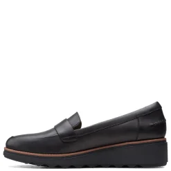 Outlet Clarks Women's , Sharon Gracie Loafer Black Soft