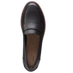 Outlet Clarks Women's , Sharon Gracie Loafer Black Soft