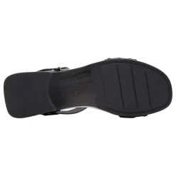 Online Clarks Women's , Sivanne Bay Sandal Black Interest Leather