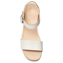 Sale Clarks Women's , Sivanne Bay Sandal Ivory Interest Leather