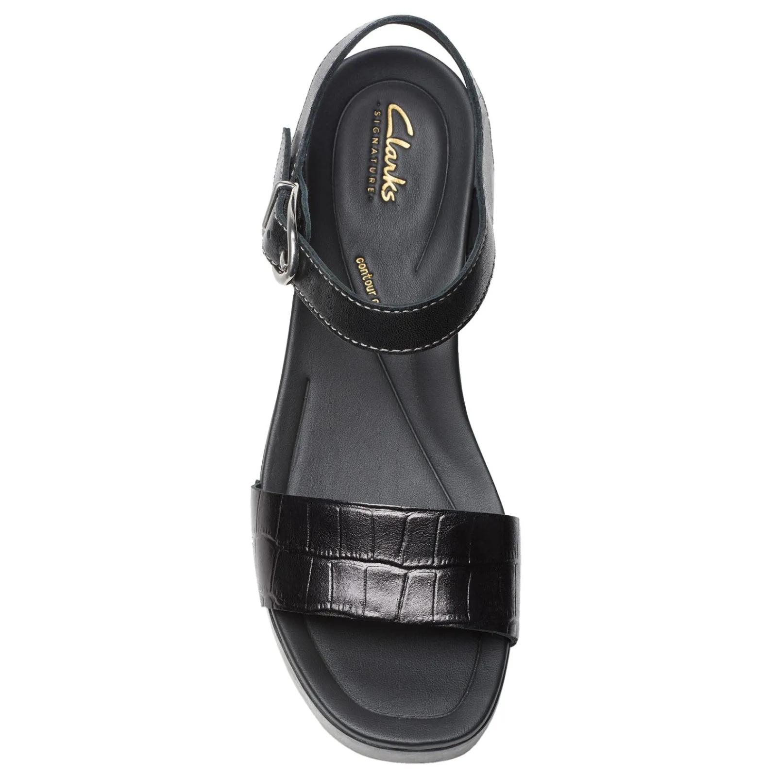 Sale Clarks Women's , Sivanne Bay Sandal Black Interest Leather