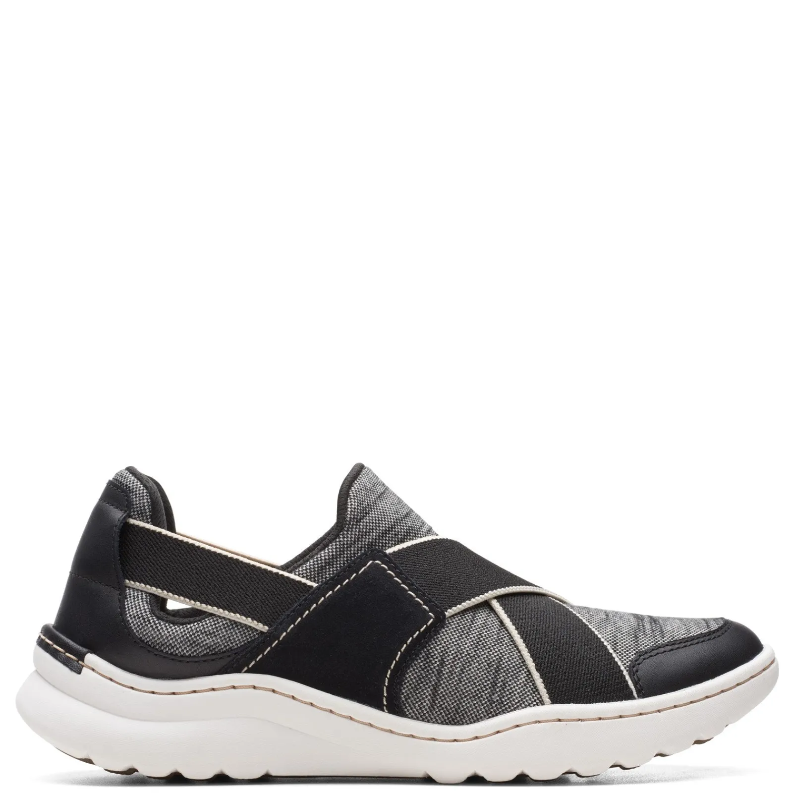 Online Clarks Women's , Teagan Go Slip-On Sneaker Black Combi