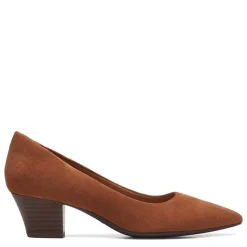 Clearance Clarks Women's , Teresa Step Pump Tan Suede