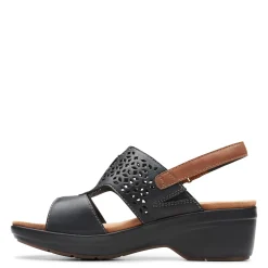 Sale Clarks Women's , Tuleah Sun Sandal Black Leather