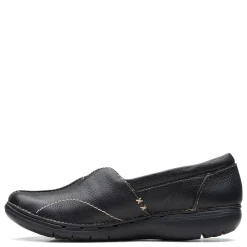 New Clarks Women's , Un Loop Stride Slip-On Black