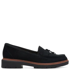 New Clarks Women's , Westlynn Bella Loafer Black Suede