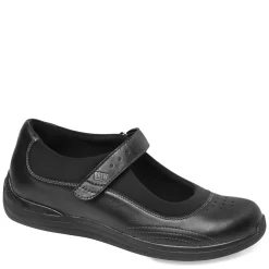New Drew Shoes Women's Drew, Rose Mary Jane Black Leather