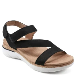 Online Earth Women's , Roni Sandal Black