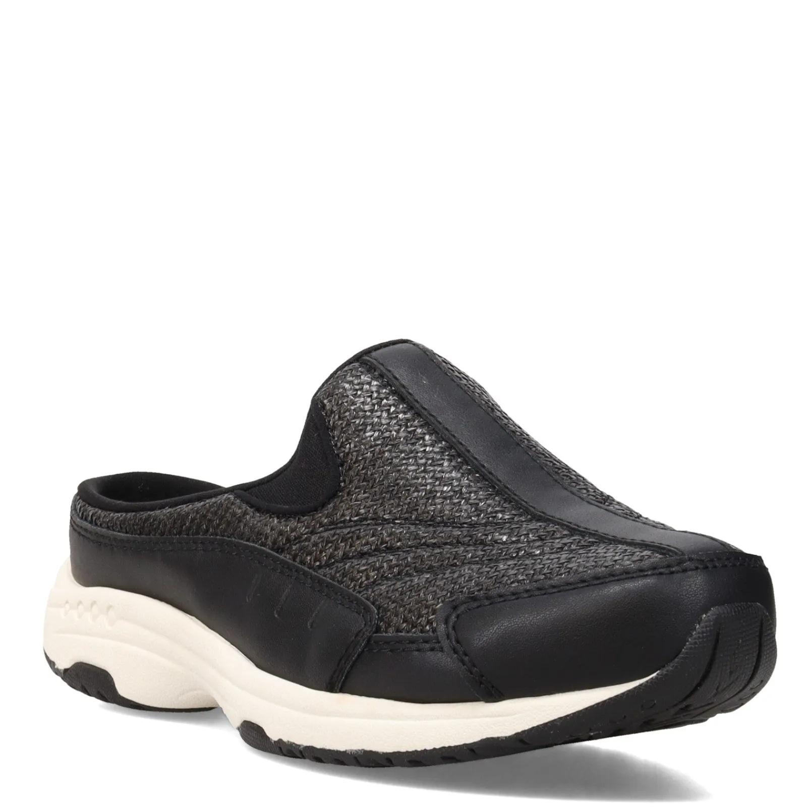 New Easy Spirit Women's , Traveltime Classic Clog Black Woven