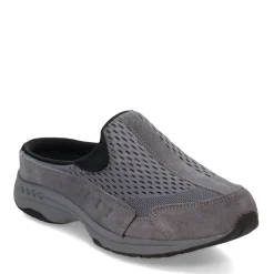 Best Easy Spirit Women's , Traveltime Classic Clog Dark Gray Suede