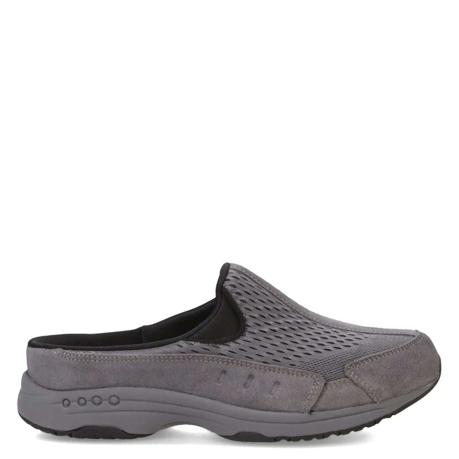 Best Easy Spirit Women's , Traveltime Classic Clog Dark Gray Suede