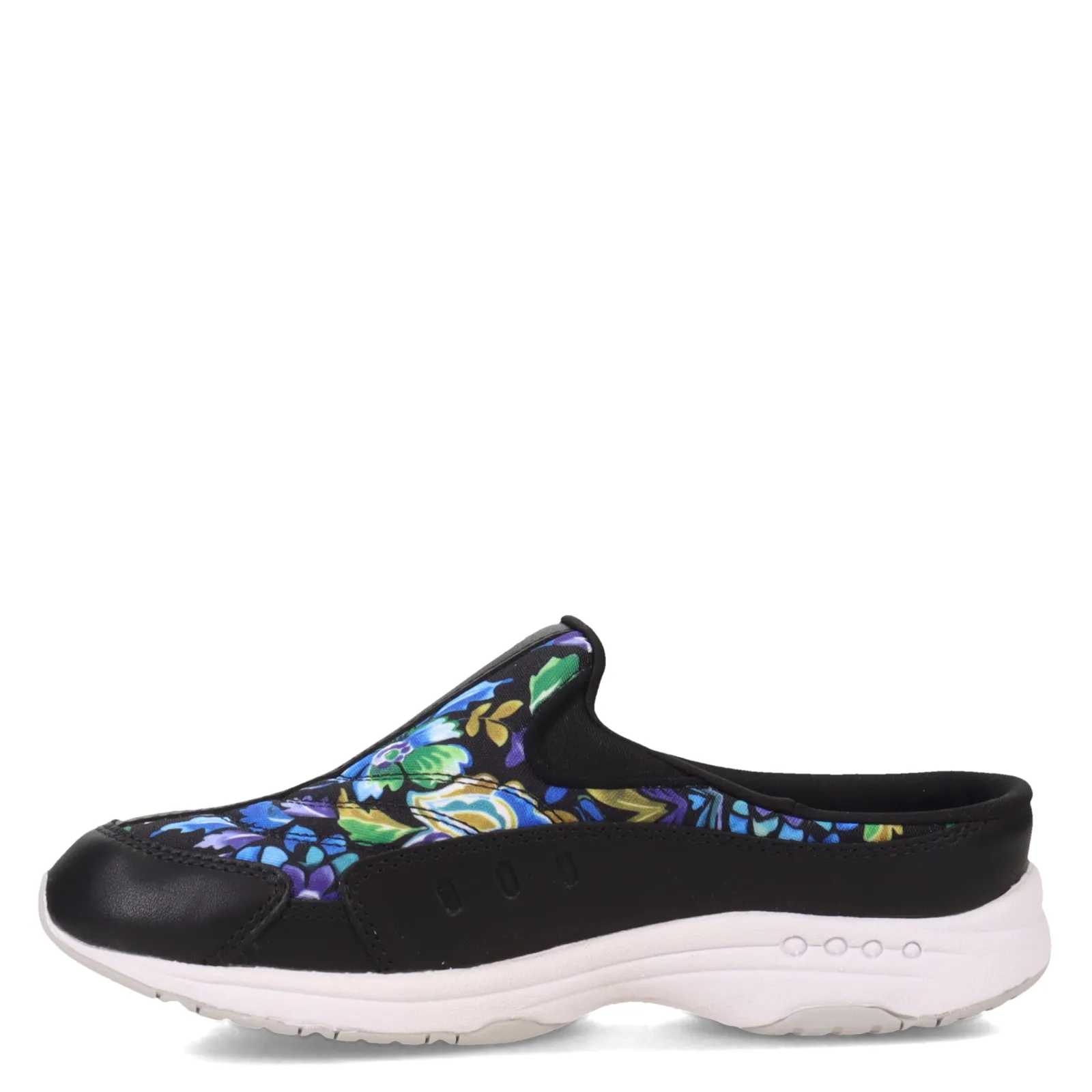 Hot Easy Spirit Women's , Traveltime Classic Clog Black Blue Purple Floral