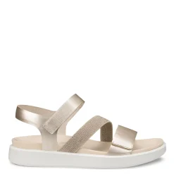Sale ECCO Women's , Flowt 2 Band Sandal Gold White