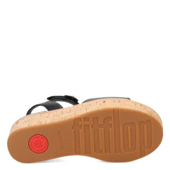 Sale FitFlop Women's , Eloise Cork Wrap Strap Sandal Black