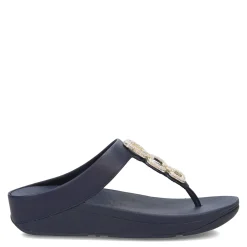 Hot FitFlop Women's , Fino Crystal Chain Toe-Post Sandal Midnight Navy